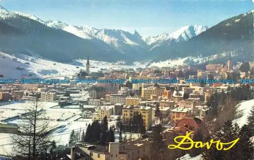 R112680 Davos mit Tinzenhorn. Otto Furter