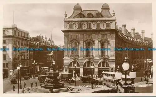 R112711 Piccadilly Circus. London zeigt Eros. M. und L. National. RP