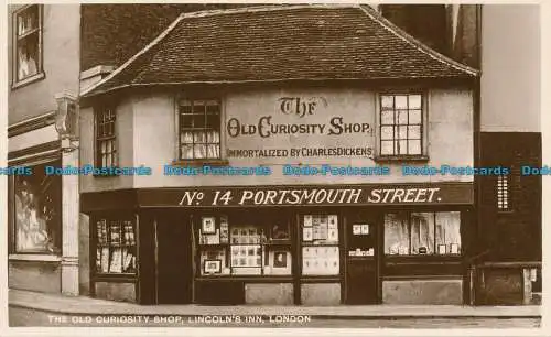 R112715 The Old Curiosity Shop. Lincolns Inn. London. M. und L. National. RP