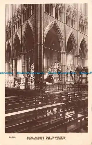 R112814 Blick über die Transepts Westminster Abbey. London. Kingsway. RP. 1912