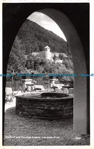 R111837 Gasthof und Pension Sonne. Landeck Tirol. R. Mathis. Nr 7259