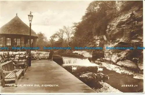 R111864 The Weir River Sid. Sidmouth. Valentinstag. Nr 208933. RP