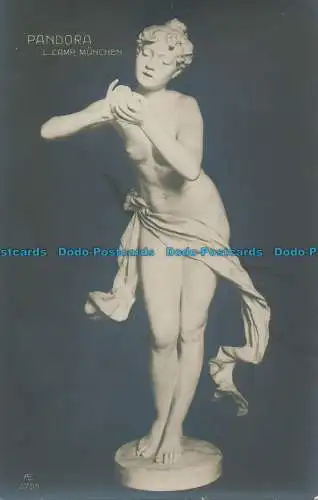 R112124 Postkarte. Pandora. L. Camp. München