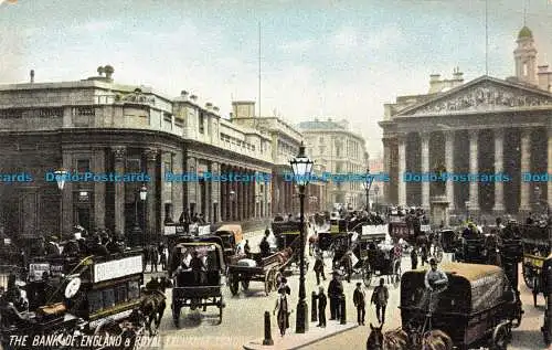 R113048 The Bank of England und Royal Exchange. London