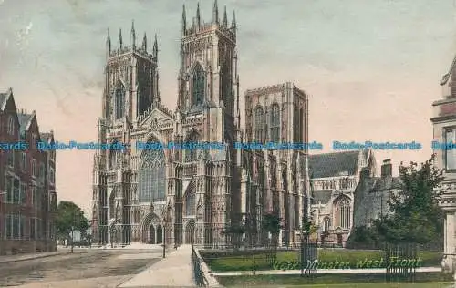 R113601 York Minster. Westfront. Frith. Nr 28791. 1906