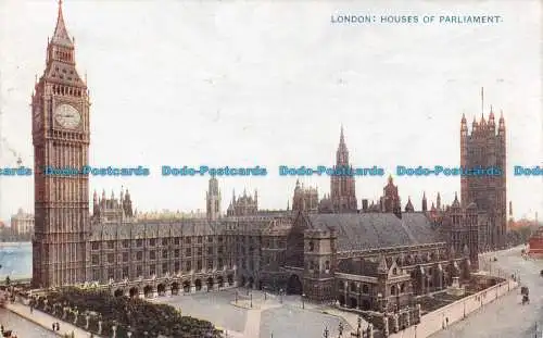 R113261 London. Houses of Parliament. Photochrom. Celesque