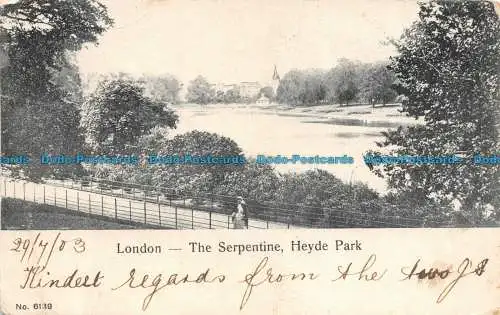 R114306 London. Die Serpentin. Heyde Park