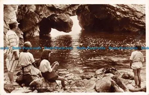 R114441 Das Teufelsloch. Lulworth Cove in der Nähe von Weymouth. RP. 1930