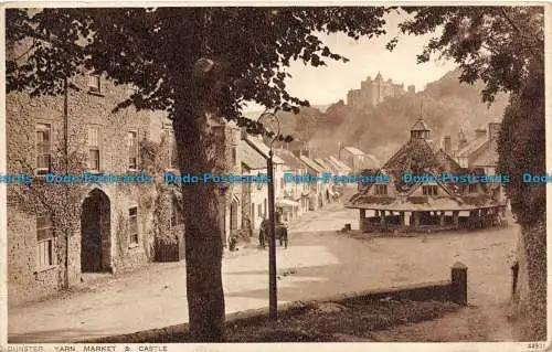 R114072 Dunster. Garnmarkt und Schloss. Photochrom. Nr 44931. 1930