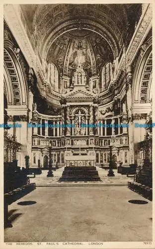 R115323 Die Reredos. St. Pauls Cathedral. London. Photochrom. Nr 76970