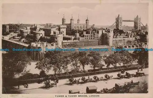 R115983 Tower und Tower Bridge. London. W. und C. Lane. 1913