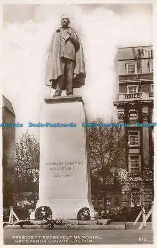 R115374 President Roosevelt Memorial. Grosvenor Square. London. RP