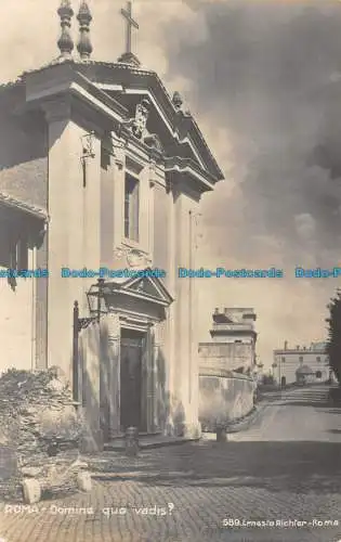 R116042 Roma. Domine Qui Vadis. Ernesto Richter. Nr 589