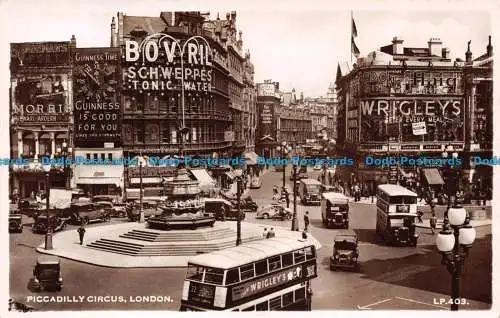 R115439 Piccadilly Circus. London. Lansdowne. RP. 1949