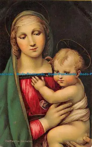 R115461 Postkarte. Madonna mit Kind. Raffaello Sanzio. Ernest Nister