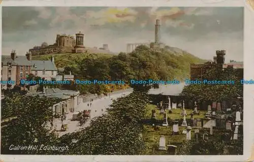 R115466 Calton Hill. Edinburgh. Milton. Fac Simile Sunset. 1916