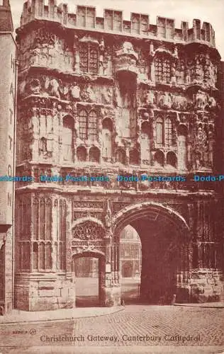 R114228 Christchurch Gateway Canterbury Cathedral. Valentine