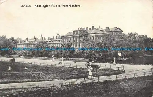 R116230 London. Kensington Palace von Gardens. W. Straker. 1912