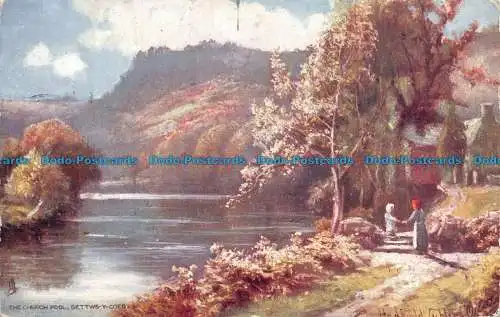 R115642 Der Kirchenpool. Betts Y Coed. stecken. Oilette