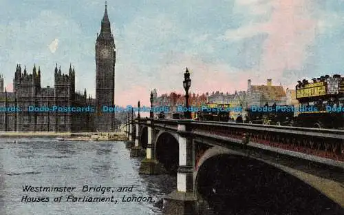 R116548 Westminster Bridge und Houses of Parliament. London. Gewerbliche