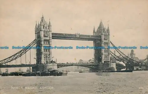 R116562 Tower Bridge. London. C. F. Castle. W. Gowans