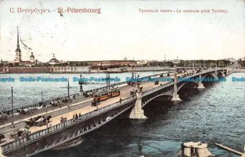 R116764 St. Petersburg. Le Nouveau Pont Troitzky