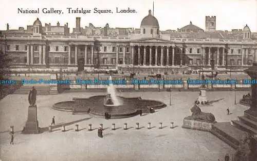 R117058 National Gallery. Trafalgar Square. London