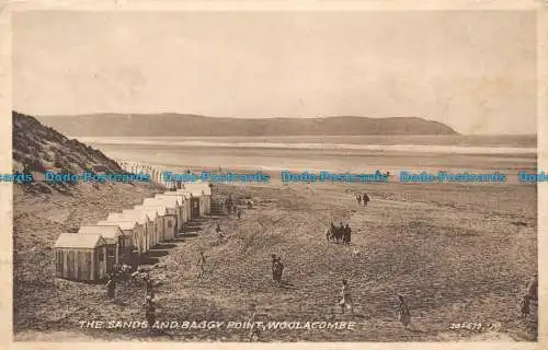 R117267 The Sands and Baggy Point. Woolacombe. Valentinstag. Sepiatyp