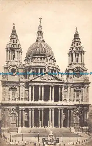 R117299 London. St. Pauls Cathedral. Westfront. J. J. Corbyn