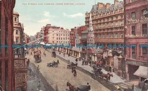 R117301 The Strand and Charing Cross Station. London