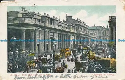 R117329 London. The Bank of England. F. F. und Co. 1906