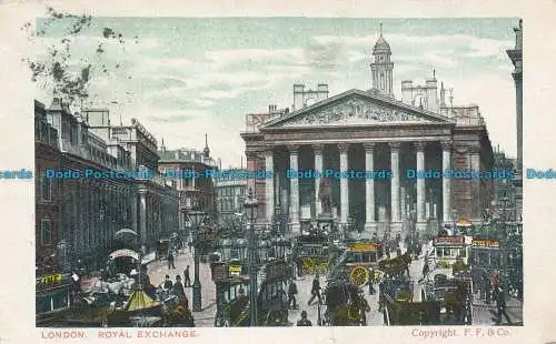 R117375 London. Royal Exchange. F. F. und Co. 1905