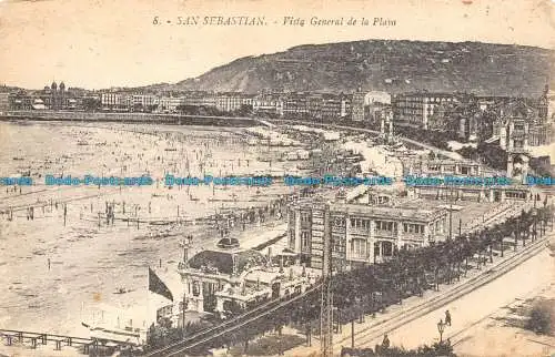 R117459 San Sebastian. Vista General de la Playa