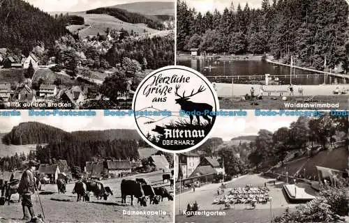 R117606 Herzliche Grusse Aus. Altenau Oberharz. Mehrfachansicht. Willy Kloweit. 1965