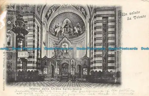 R118194 Un Saluto sa Trieste. Interno della Chiesa Serbo Greca