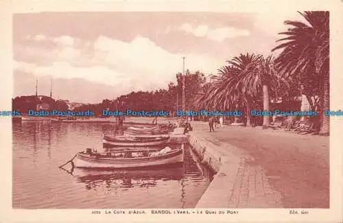 R118293 La Cote d Azur. Bandol. Le Quai du Port