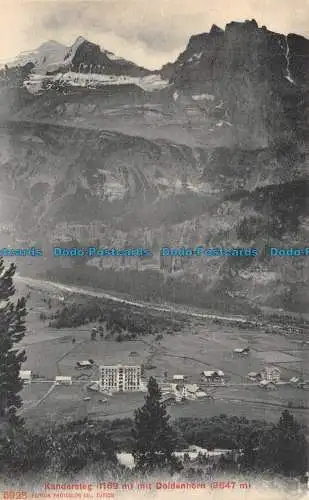 R118576 Kandersteg mit Doldenhorn. Fotoglob