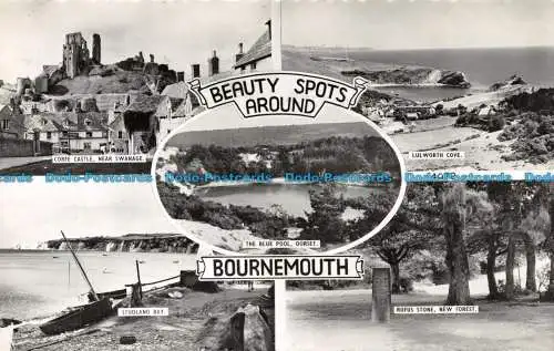 R118662 Schönheitsflecken rund um Bournemouth. Mehrfachansicht. Sonniger Süden. RP. 1964