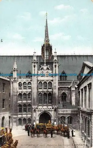 R118703 Guildhall and Lord Mayors Carriage. London. Hartmann