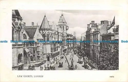 R118785 Law Courts London. Valentinstag. 1908