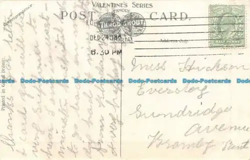 R118785 Law Courts London. Valentinstag. 1908