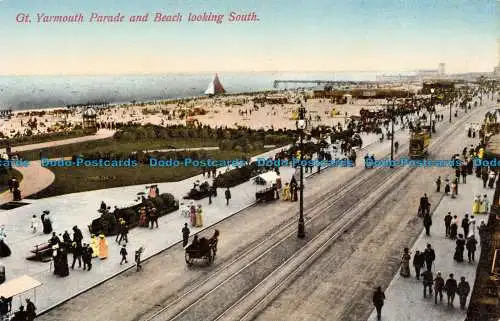 R118853 Gt. Yarmouth Parade und Strand mit Blick nach Süden
