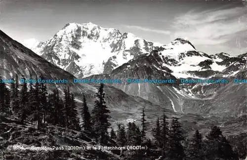 R119590 Simplon Pass et le Fletschhorn. Nr 1884