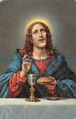 R119803 Christus Brot und Wein Segnend Carlo Dolci. Stengel