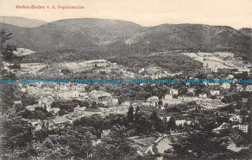 R121427 Baden Baden v. d. Sophienruhe. Friedr. Spione