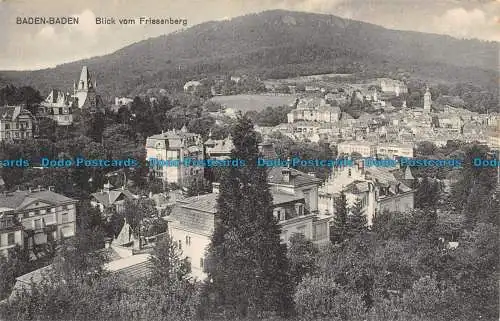 R121429 Baden Baden. Blick vom Friesenberg. Fr. Spione