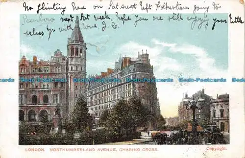 R121446 London. Northumberland Avenue Charing Cross. 1904