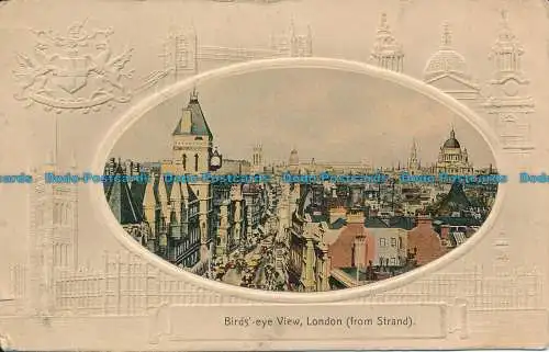 R121539 Vogelperspektive. London von Strand. 1909