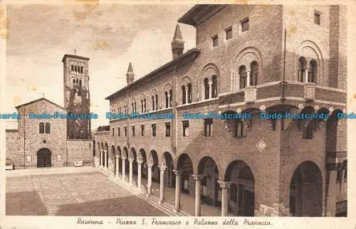 R121747 Ravenna. Piazza S. Francesco e Palazzo della Provincia. Cesare Capello