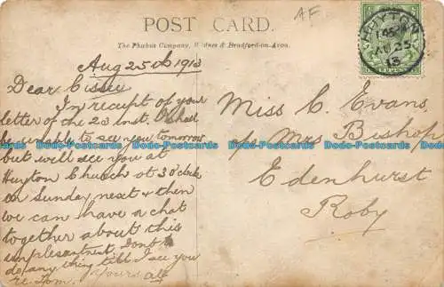 R122892 Alte Postkarte. Felder. 1913